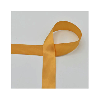 satin ribbon 25mm ochre (qt)