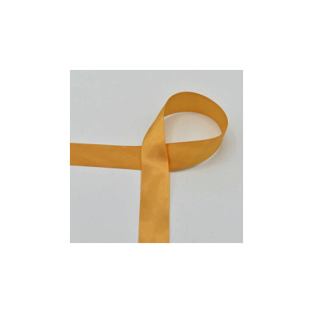satin ribbon 25mm ochre (qt)