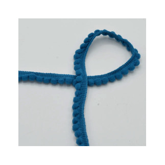 Pompom trim - 6mm petrol (qt)