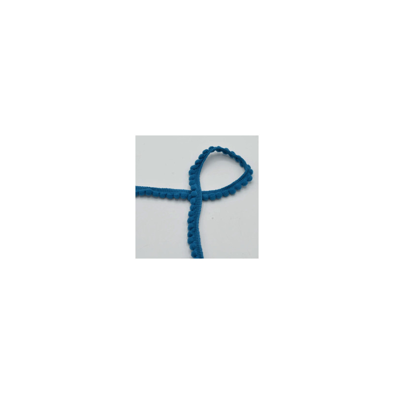 Pompom trim - 6mm petrol (qt)