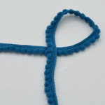 Pompom trim - 6mm petrol (qt)
