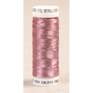 Fil à effet métallisé - 513 vieux rose