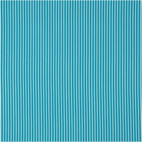 Cotton poplin - stripes aqua / white