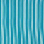 Woven Cotton Popeline - Stripes aqua / weiss