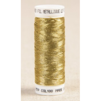 Metallic effect thread - 100 gold