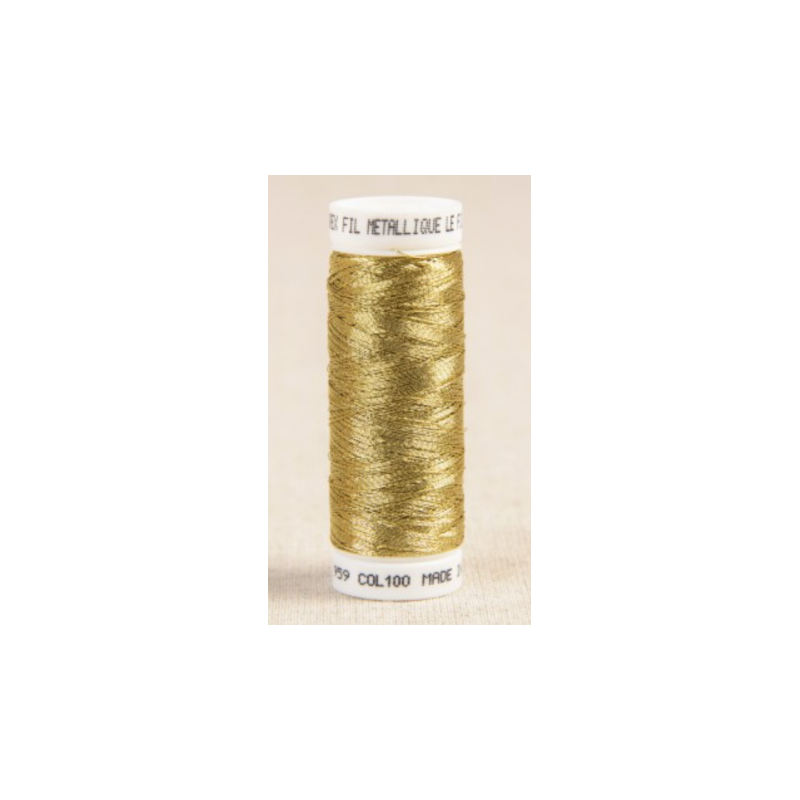 Metallic effect thread - 100 gold