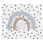 Chenille Patch - Rainbow blau 10cm