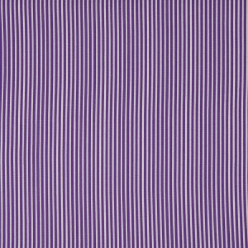 Popeline de coton - rayures violet/blanc