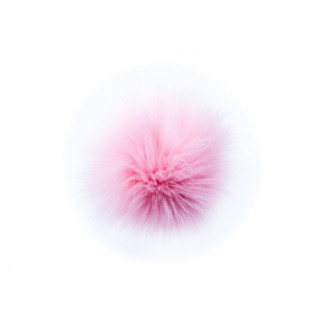 Faux fur pompom - Fox rose