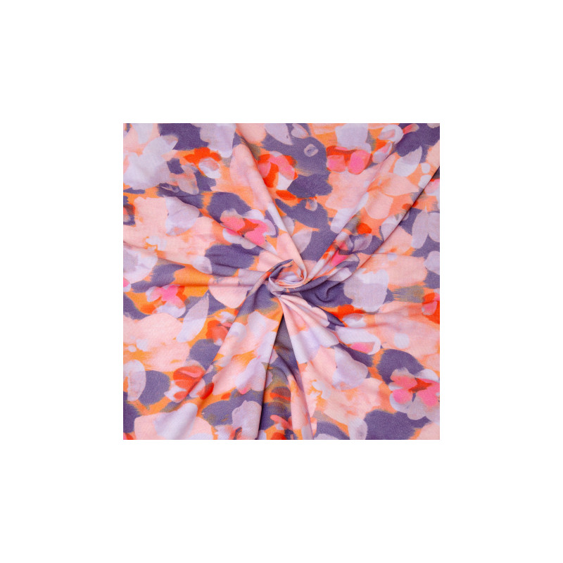 viscose jersey Hilco Edita flowers violet