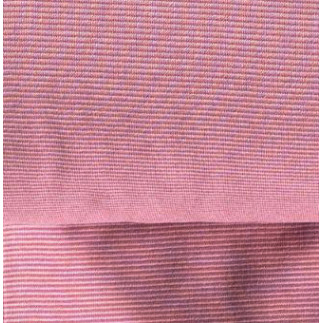 Bords côtes rayés mini rose