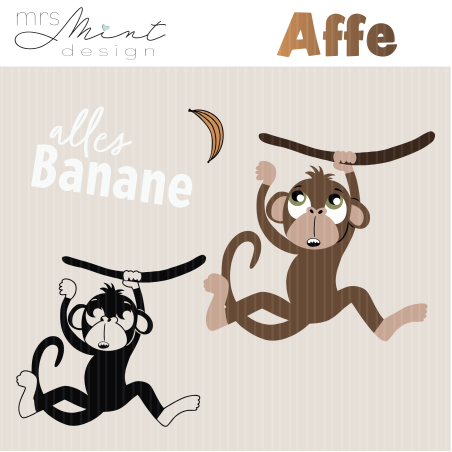 Plotter file - single monkey - svg - dxf