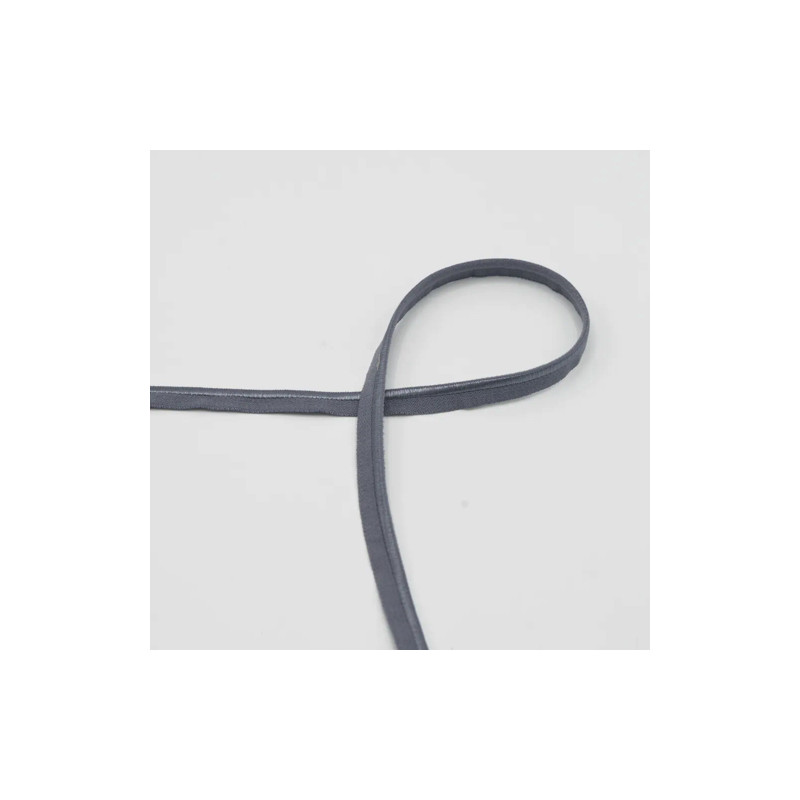 Piping cord elastic - grey (qt)