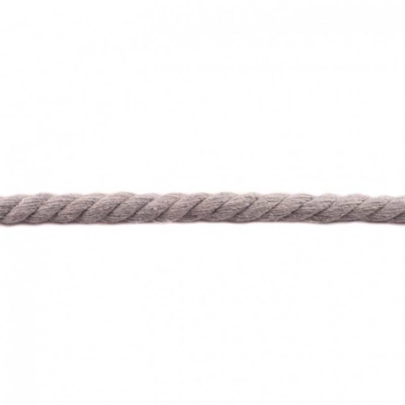 Cordon coton méga 12 mm gris chiné (kh)