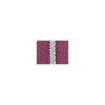 Fermeture éclair sans fin couleur argent métallisé 6,5 mm 1 m avec 3 tirettes