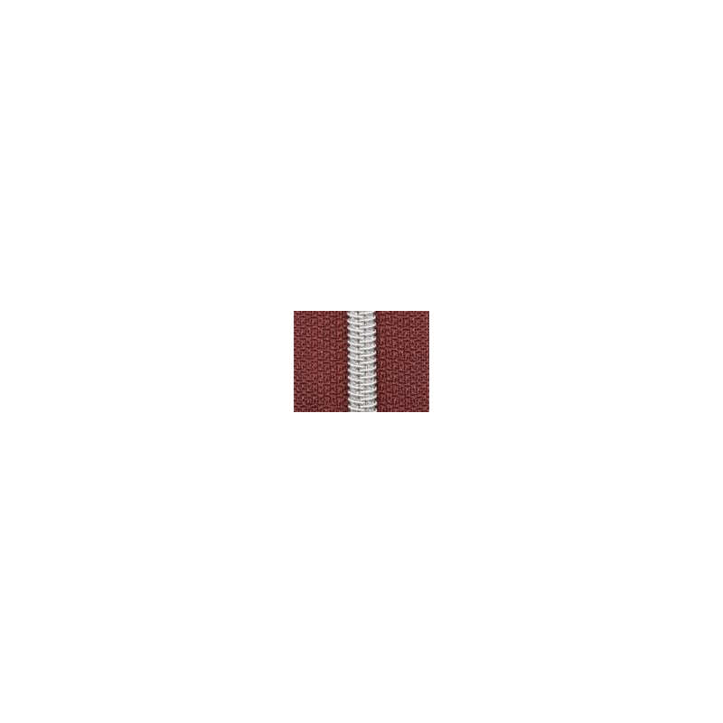 Fermeture éclair sans fin argent métallisé 4 mm 1 m avec 3 tirettes