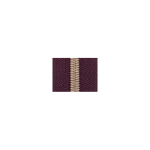 Endless zipper metallic copper colored 4mm 1m incl. 3 zipper pulls
