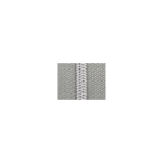Fermeture éclair sans fin argent métallisé 6,5 mm 1 m avec 3 tirettes