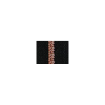 Endless zipper metallic copper 6.5mm 1m incl. 3 zipper pulls