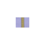 Endless zipper metallic gold 6.5mm 1m incl. 3 zipper pulls