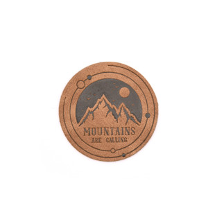 XXL Kunstlederlabel - Mountains Calling