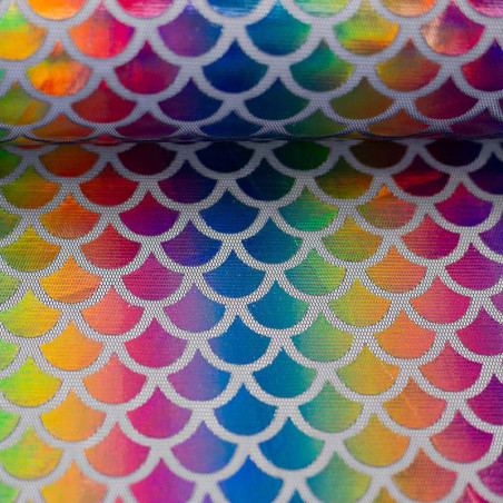 tulle - Écailles arc-en-ciel