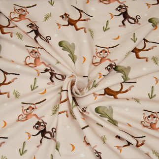 Jersey - Mrs Mint for Hilco Monkey Gang beige