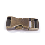 Clip buckle metal 25mm antique brass