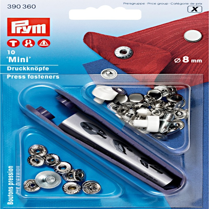 Prym snap fasteners mini 8mm