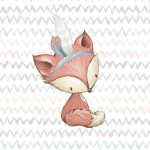 French Terry - Chevron Fuchs écru 40 x 50 cm French Terry - Chevron Fuchs écru 40 x 50 cm