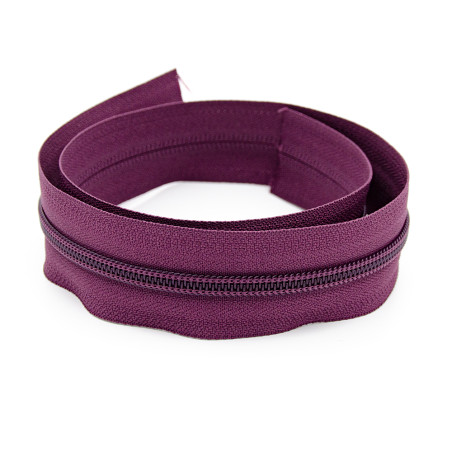 Fermeture éclair sans fin YKK 5 mm aubergine 863