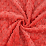 minky - embossed dots peach