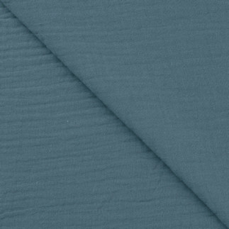 double gauze - Bambino Uni smoky blue (03)