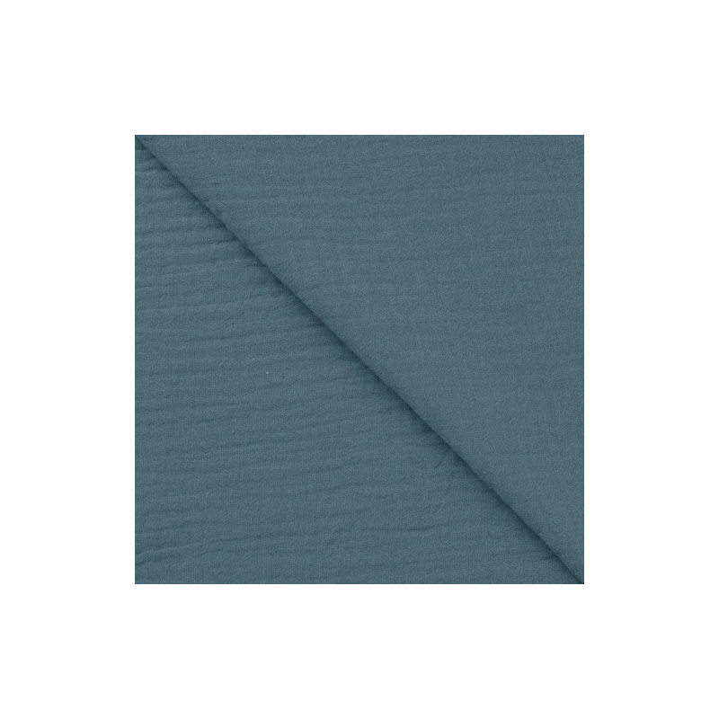 double gauze - Bambino Uni smoky blue (03)