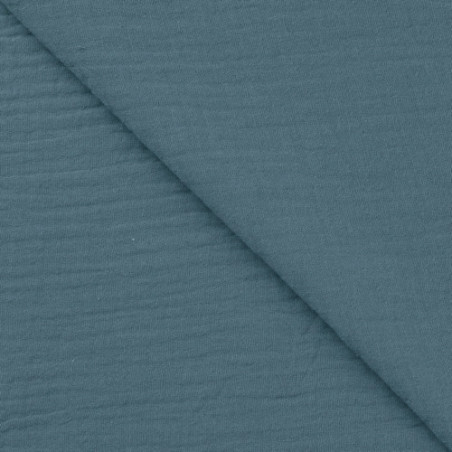 double gauze - Bambino Uni smoky blue (03)