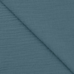 Musselin - Bambino Uni rauchblau (03)