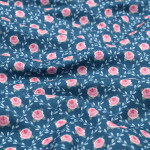 Cotton - Treillis Provence Roses Blue Cotton - Treillis Provence Roses Blue