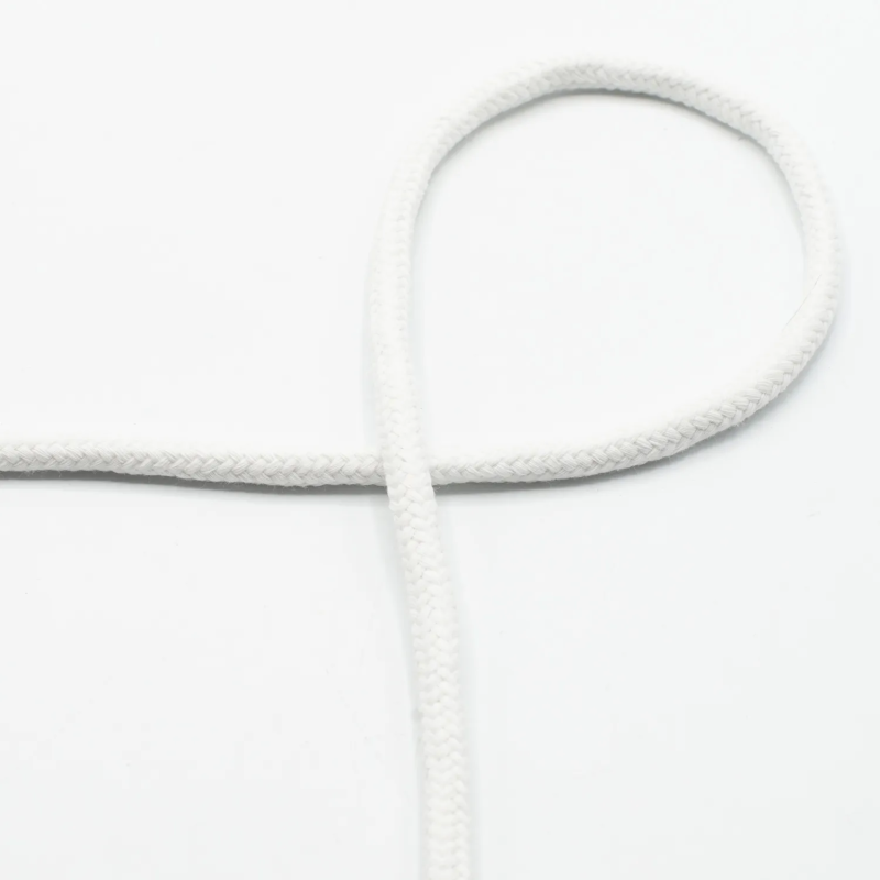 Cotton cord 8mm white (qt)