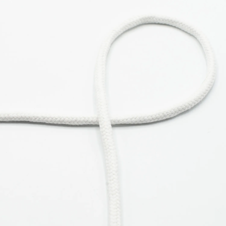 Cordon de coton 8mm blanc (qt)