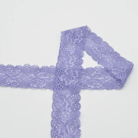 Elastic lace 30mm powder lilac (qt)