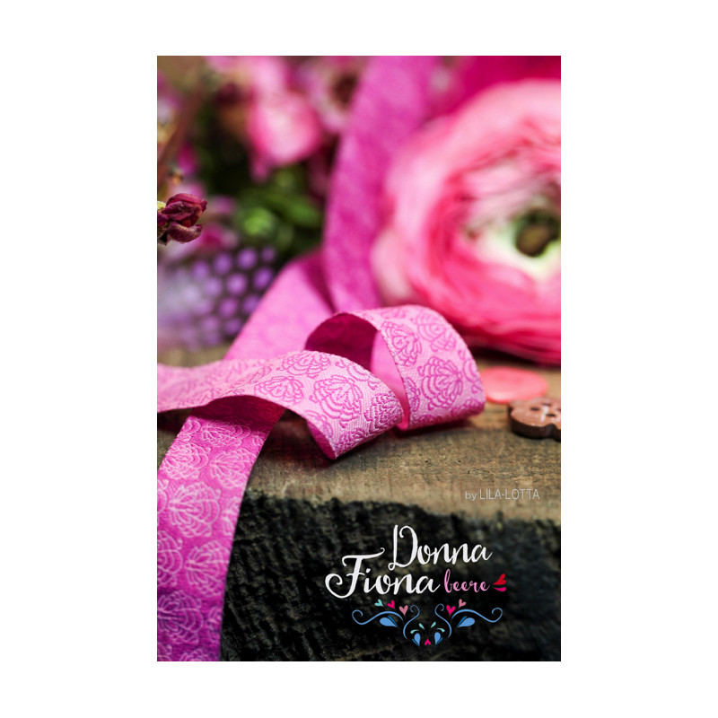 Woven ribbon - Donna Fiona pink