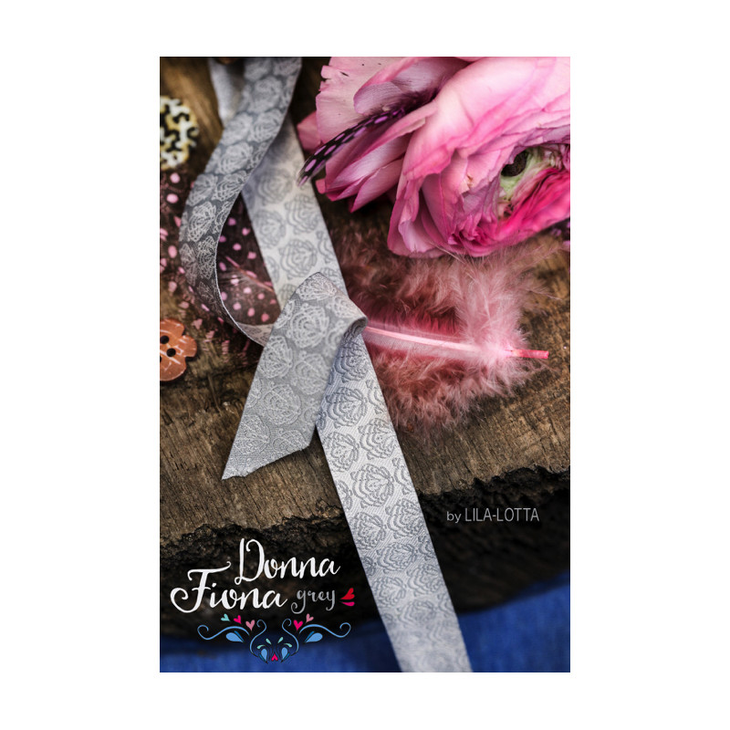 Woven ribbon - Donna Fiona silver