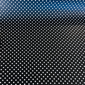 Acrylic oilcloth - Ponto dots black
