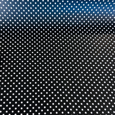 Wachstuch acryl - Ponto dots schwarz