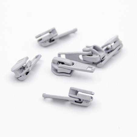 Zipper YKK 5mm silver grey 154