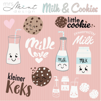 Traceurs - Milk & Cookies - svg - dxf