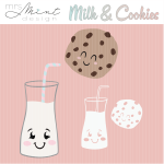 Plotter file - Milk & Cookies individually - svg - dxf - cutting file - Silhouette - Cricut