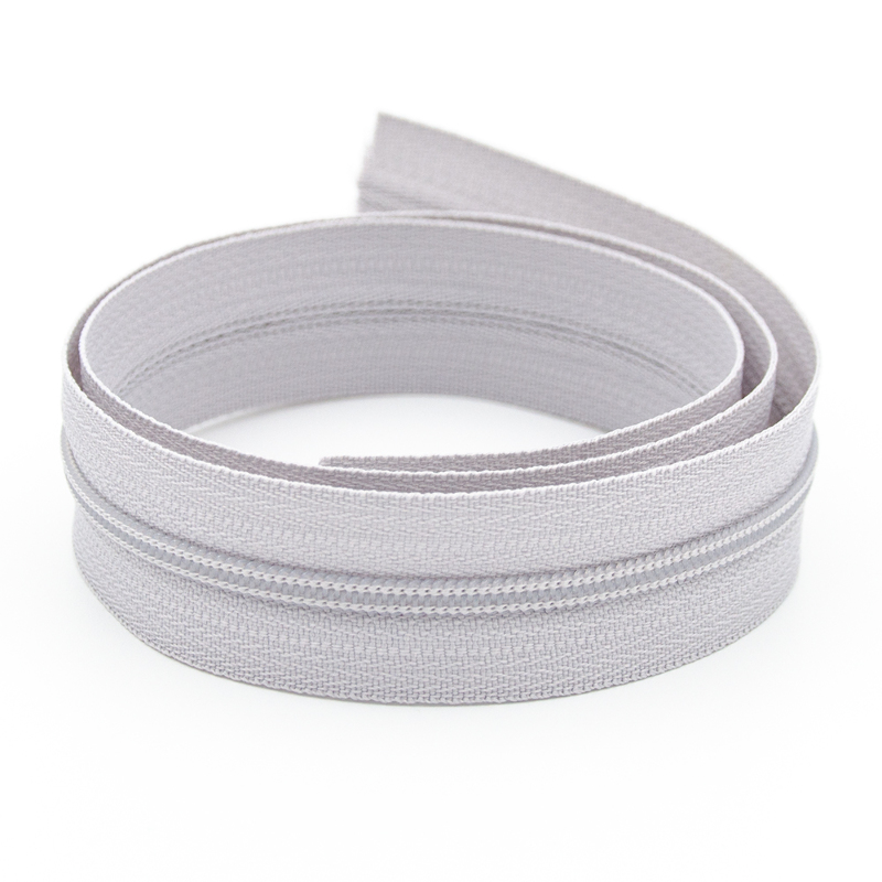 Fermeture éclair sans fin YKK 3 mm gris argenté 154