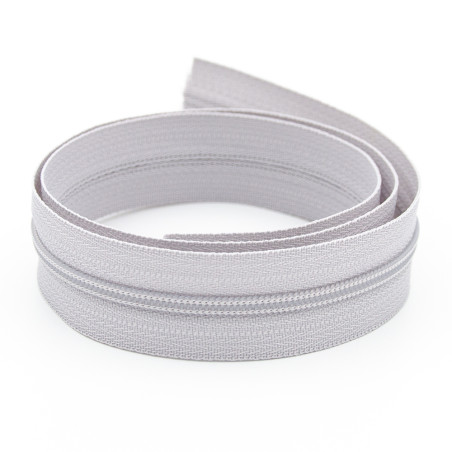 Endless zipper YKK 3mm silver grey 154
