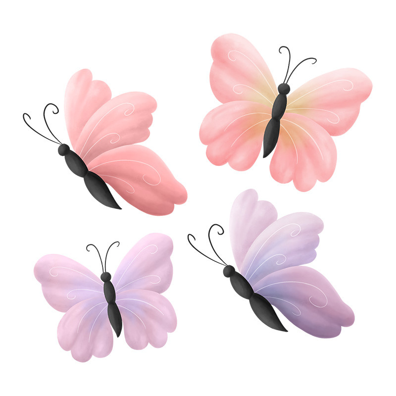 Transferts thermocollants - Mrs Mint Design - Ensemble de petits papillons